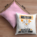 Reiter Kissen mit Füllung 40x40 Geschenk für Reiter Der Mann Der Alles Kann Geschenkidee zum Geburtstag (Grau) Rosa Trendation