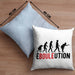 Boule Kissen mit Füllung 40x40 Geschenk Ebouleution Pétanque Boule-Spieler Geschenkidee Spruch (Grau) Blau Trendation