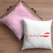 Austria Kissen mit Füllung 40x40 Geschenk Herzschlag Österreich Heimat Alpen EKG (Grau) Rosa Trendation