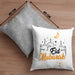 Eid Mubarak Kissen mit Füllung 40x40 Geschenk Muslime Geschenkidee Sprüche für Muslimische Menschen (Grau) Grau Trendation