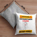 Cousin Kissen mit Füllung 40x40 Geschenk Lustiger Spruch Geschenkidee für Cousin Achtung Hochleistungs Cousin Bei Der Arbeit (Grau) Grau Trendation