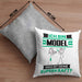 Model Kissen mit Füllung 40x40 Geschenk für Model Geburtstag Lustiger Spruch Was Ist Deine Superkraft (Grau) Grau Trendation