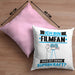 Filmfan Kissen mit Füllung 40x40 Geschenk für Filmfan Geburtstag Lustiger Spruch Was Ist Deine Superkraft (Grau) Rosa Trendation