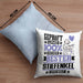 Stiefenkel Geschenk Lustiger Spruch für Stiefenkel Geschenkidee Bester Stiefenkel Der WeltKissen mit Füllung 40x40 (Grau) Blau Trendation
