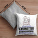 Katzensitter Geschenk Kissen mit Füllung 40x40 Ich Bin Katzensitter Aber Sag Doch Einfach Superheld Lustige Geschenkdiee für Katzensitter (Grau) Grau Trendation
