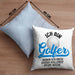 Golf Geschenke Für Männer Frauen Kinder Lustig Kissen mit Füllung 40x40 mit Spruch Golfspieler Kissen mit Füllung 40x40 Damen Witzig (Grau) Blau Trendation