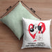 Hundebesitzer Kissen mit Füllung 40x40 Geschenk Fellnasen machen mein Leben Komplett Geschenkidee Hunde Mama Frauchen Herrchen (Grau) Grün Trendation