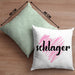 Kissen mit Füllung 40x40 Geschenk für Schlager Fans Kissen mit Füllung 40x40 Musikmotiv Spruch (Grau) Grün Trendation
