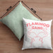 Flamingo Pink Lustige Kissen mit Füllung 40x40 Flamingo-Fans Geschenkidee Flamingo-Gang Aufdruck (Grau) Grün Trendation