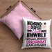 Anwalt Geschenk Kissen mit Füllung 40x40 Lustige Geschenkidee für Anwalt Geburtstag Niemand Ist Perfekt Aber Als Anwalt Ist Man Nah Dran (Grau) Rosa Trendation