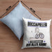 Bocciapieler Kissen mit Füllung 40x40 Geschenk für Bocciapieler Der Mann Der Alles Kann Geschenkidee zum Geburtstag (Grau) Blau Trendation