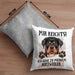 Rottweiler Besitzer Kissen mit Füllung 40x40 Geschenk Lustiger Spruch Geschenkidee Mir Reichts Ich Geh Zu Meinem Rottweiler (Grau) Grau Trendation