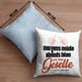 Geselle Prüfung Bestanden Kissen mit Füllung 40x40 Geschenk Morgens Müde Abends Blau Ich Bin Geselle Und Ne (Grau) Blau Trendation