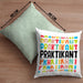 Praktikant Kissen mit Füllung 40x40 Geschenk Für Praktikanten Geschenkidee (Grau) Grün Trendation