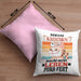 Katze Kissen mit Füllung 40x40 Geschenk Spruch Geschenkidee für Katzen-Mama Papa Katzenliebhaber Mein Kätzen Macht Mein Leben Purr-pekt (Grau) Rosa Trendation