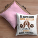 Cocker Spaniel Besitzer Kissen mit Füllung 40x40 Geschenk Lustiger Spruch Geschenkidee Besitzerin Cocker Spaniel Haben Personal (Grau) Rosa Trendation