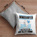 Windsurfer Kissen mit Füllung 40x40 Geschenk für Windsurfer Der Mann Der Alles Kann Geschenkidee zum Geburtstag (Grau) Grau Trendation