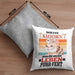 Katze Kissen mit Füllung 40x40 Geschenk Spruch Geschenkidee für Katzen-Mama Papa Katzenliebhaber Mein Kätzen Macht Mein Leben Purr-pekt (Grau) Grau Trendation