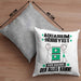 Aquarium-Hobbyist Kissen mit Füllung 40x40 Geschenk für Aquarium-Hobbyist Der Mann Der Alles Kann Geschenkidee zum Geburtstag (Grau) Grau Trendation