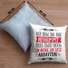 Lustige Kissen mit Füllung 40x40 mit Spruch als Geschenkidee Wer Nicht Mit Mir Auskommt (Grau) Blau Trendation