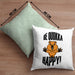 Lustige Kissen mit Füllung 40x40 Quokka-Motiv Geschenk für Quokka Liebhaber Be Quokka Happy (Grau) Grün Trendation