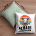 Schaf Kissen mit Füllung 40x40 Geschenk für Schaf-Hirte Schaf Flüsterer Geschenkdiee (Grau) Grün Trendation