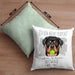 Rottweiler Besitzer Kissen mit Füllung 40x40 Geschenk Lustiger Spruch Geschenkidee Besitzerin Ich Bin Nicht toll Aber Mein Rottweiler Ist Es (Grau) Grün Trendation