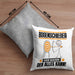 Bogenschießer Kissen mit Füllung 40x40 Geschenk für Bogenschießer Der Mann Der Alles Kann Geschenkidee zum Geburtstag (Grau) Grau Trendation