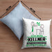 Kellner Geschenk Kissen mit Füllung 40x40 Ich Bin Kellner Aber Sag Doch Einfach Superheld Lustige Geschenkdiee für Kellner (Grau) Blau Trendation