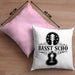 Bassist Kissen mit Füllung 40x40 Geschenk Bass-Spieler Geschenkidee Basst Scho Spruch (Grau) Rosa Trendation