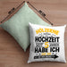 Hölzerne Hochzeit Kissen mit Füllung 40x40 Geschenk Ehemann Ehefrau Partner Seit 5 Jahren Habe Ich Die Da An Der Backe (Grau) Grün Trendation