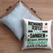 Sänger Geschenk Kissen mit Füllung 40x40 Lustige Geschenkidee für Sänger Geburtstag Niemand Ist Perfekt Aber Als Sänger Ist Man Nah Dran (Grau) Blau Trendation