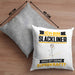 Slackliner Kissen mit Füllung 40x40 Geschenk für Slackliner Geburtstag Lustiger Spruch Was Ist Deine Superkraft (Grau) Grau Trendation
