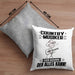 Country-Musiker Kissen mit Füllung 40x40 Geschenk für Country-Musiker Der Mann Der Alles Kann Geschenkidee zum Geburtstag (Grau) Grau Trendation