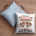 Jack Russel Besitzer Kissen mit Füllung 40x40 Geschenk Lustiger Spruch Geschenkidee Was Ist Besser Als Ein Jack Russel (Grau) Blau Trendation