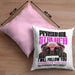 Mops Besitzerin Kissen mit Füllung 40x40 Geschenk Lustiger Spruch Geschenkidee Personal Stalker (Grau) Rosa Trendation