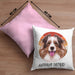 Australian Shepherd Besitzer Kissen mit Füllung 40x40 Geschenk Lustiger Spruch Geschenkidee Australian Shepherd Mama Papa (Grau) Rosa Trendation