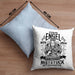 Tattoo Kissen mit Füllung 40x40 Spruch Tätowiererin Geschenk Frauen Geschenkidee (Grau) Blau Trendation