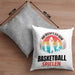 Mädchen Basketballspielerin Geschenkidee Kissen mit Füllung 40x40 Frauen Basketball (Grau) Grau Trendation