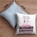 Spaziergänger Geschenk Kissen mit Füllung 40x40 Ich Bin Spaziergänger Aber Sag Doch Einfach Superheld Lustige Geschenkdiee für Spaziergänger (Grau) Blau Trendation