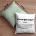 Entrepreneur Kissen mit Füllung 40x40 Entrepreneurship Geschenk Spruch Motivation Idee (Grau) Grün Trendation