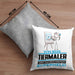 Tiermaler Geschenk Kissen mit Füllung 40x40 Ich Bin Tiermaler Aber Sag Doch Einfach Superheld Lustige Geschenkdiee für Tiermaler (Grau) Grau Trendation