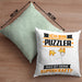 Puzzler Kissen mit Füllung 40x40 Geschenk für Puzzler Geburtstag Lustiger Spruch Was Ist Deine Superkraft (Grau) Grün Trendation