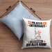 Pilates-Enthusiast Kissen mit Füllung 40x40 Geschenk für Pilates-Enthusiast Der Mann Der Alles Kann Geschenkidee zum Geburtstag (Grau) Blau Trendation