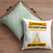 Serienjunkie Kissen mit Füllung 40x40 Geschenk Lustiger Spruch Geschenkidee für Serienjunkie Achtung Hochleistungs Serienjunkie Bei Der Arbeit (Grau) Grün Trendation