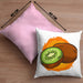 Lustige Kissen mit Füllung 40x40 mit Kiwi-Grafik Geschenk für Kiwi-Liebhaber (Grau) Rosa Trendation
