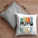 Holz Versteher Kissen mit Füllung 40x40 Geschenk Holzarbeiter Geschenkidee Waldarbeiter Schreiner (Grau) Grau Trendation