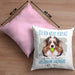 Australian Shepherd Besitzer Kissen mit Füllung 40x40 Geschenk Lustiger Spruch Geschenkidee Besitzerin Ich Bin Nicht toll Aber Mein Australian Shepherd Ist Es (Grau) Rosa Trendation