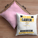 Läufer Kissen mit Füllung 40x40 Geschenk für Läufer Geburtstag Lustiger Spruch Was Ist Deine Superkraft (Grau) Rosa Trendation