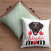 Labrador Besitzer Mom Mama Kissen mit Füllung 40x40 Geschenk Lustiger Spruch Geschenkidee Labrador Besitzerin (Grau) Grün Trendation